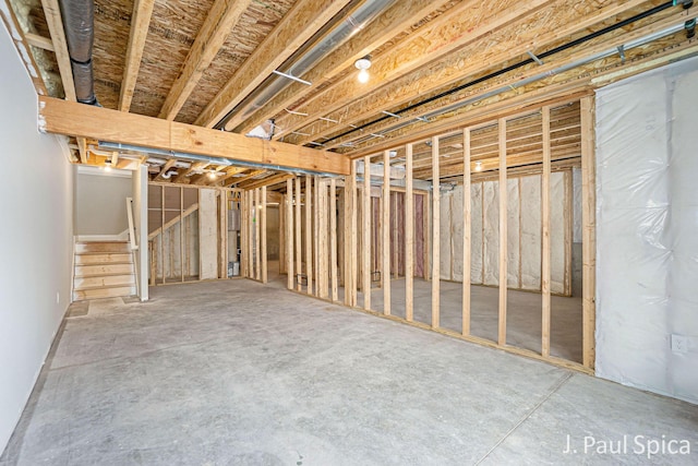 1213 Madera Ct, Byron Center, MI 49315 - unfinished below grade area featuring stairway
