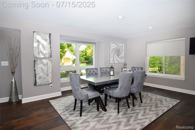 591 Wallace St, Birmingham, MI 48009 - dining room featuring healthy amount of natural light, hardwood / wood-style floors, and recessed lighting