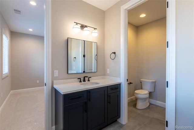 2599 Forest Glen Ct, Rochester, MI 48306 - bathroom with vanity and recessed lighting
