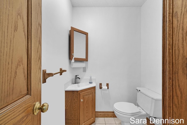 1026 Alan St, Fremont, MI 49412 - half bath with vanity and tile patterned flooring