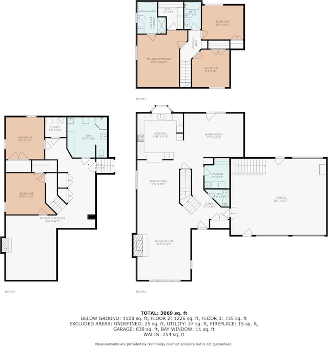 1026 Alan St, Fremont, MI 49412 - view of floor plan / room layout