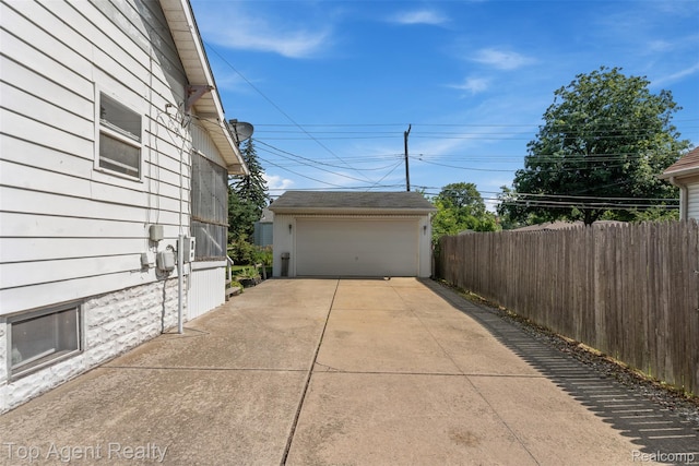 23123 E 13 Mile Rd, Saint Clair Shores, MI 48082 - view of home's exterior with a garage and an outdoor structure