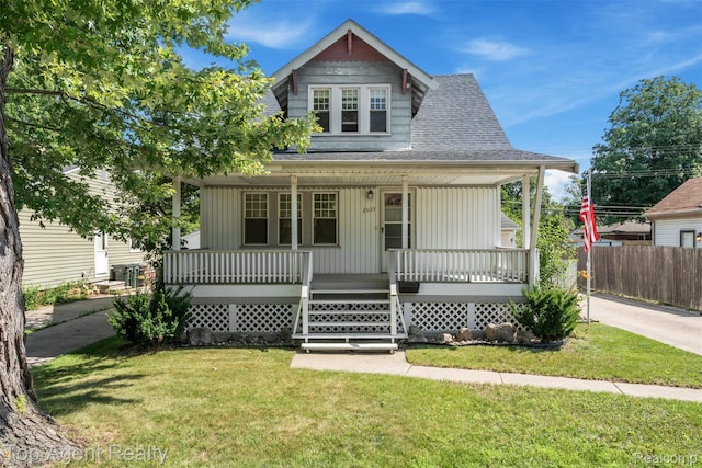 23123 E 13 Mile Rd, Saint Clair Shores, MI 48082 - bungalow with covered porch and a shingled roof