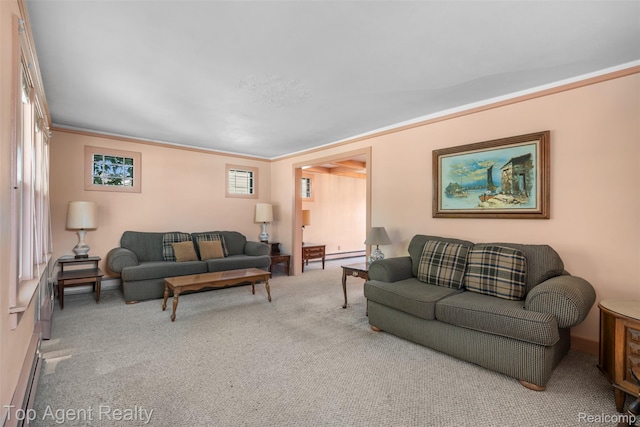 23123 E 13 Mile Rd, Saint Clair Shores, MI 48082 - view of carpeted living area