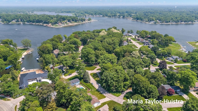 16205 Suffolk Dr, Spring Lake, MI 49456 - aerial overview of property's location with a nearby body of water