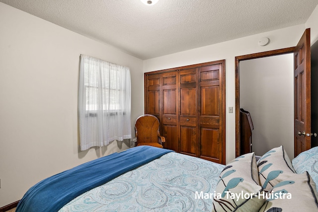 16205 Suffolk Dr, Spring Lake, MI 49456 - bedroom with a textured ceiling and a closet