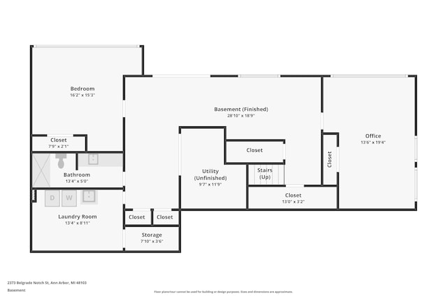 2373 Belgrade Notch St, Ann Arbor, MI 48103 - view of home floor plan