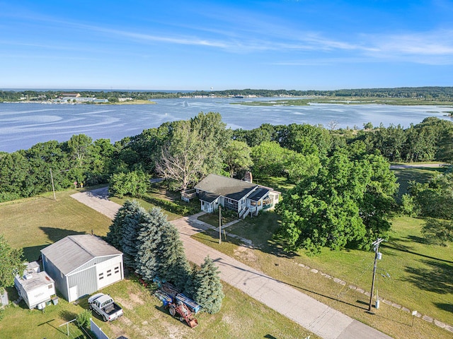 258 Division St, Eastlake, MI 49626 - bird's eye view of a nearby body of water
