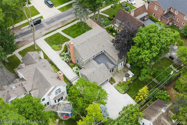 639 N Glenhurst Dr, Birmingham, MI 48009 - aerial view of residential area