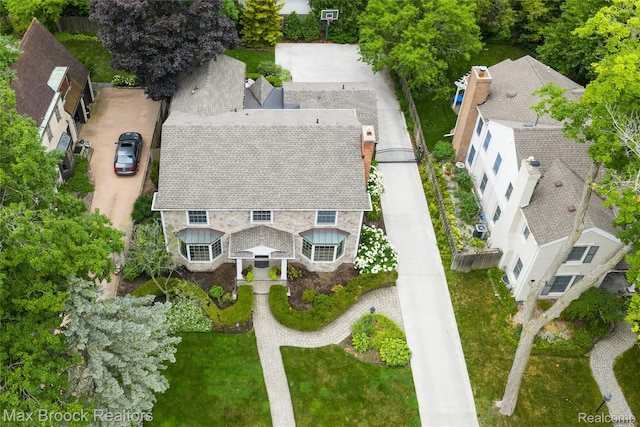 639 N Glenhurst Dr, Birmingham, MI 48009 - view from above of property