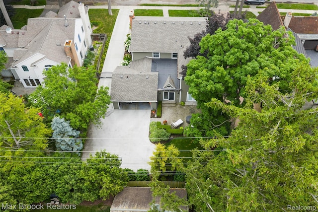 639 N Glenhurst Dr, Birmingham, MI 48009 - aerial view of property and surrounding area