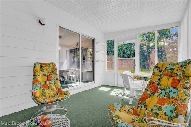 2419 Avondale St W, Sylvan Lake, MI 48320 - sunroom / solarium featuring carpet and plenty of natural light