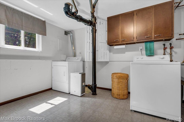 2419 Avondale St W, Sylvan Lake, MI 48320 - washroom with washing machine and dryer, cabinet space, and light floors