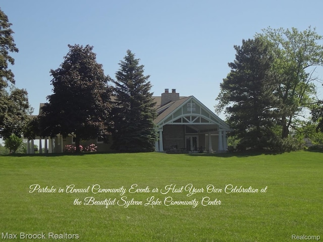 2419 Avondale St W, Sylvan Lake, MI 48320 - view of grassy yard