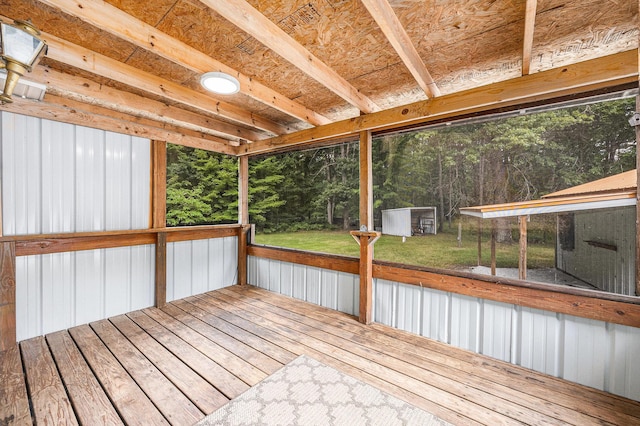 2141 S Parsons Ave, Fremont, MI 49412 - wooden deck with a yard