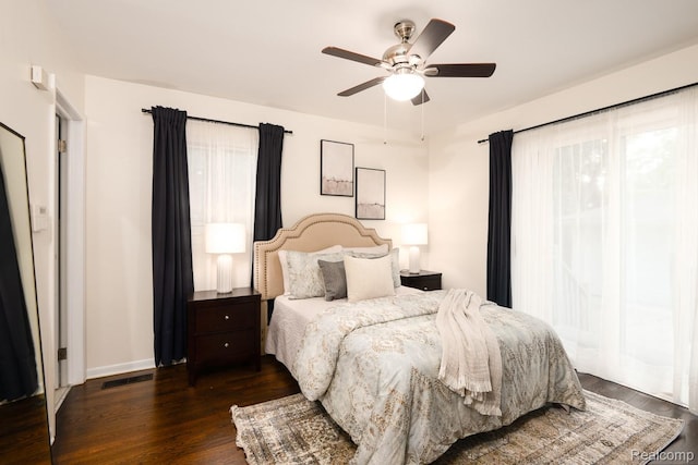 3410 N Main St, Royal Oak, MI 48073 - bedroom featuring wood finished floors and ceiling fan