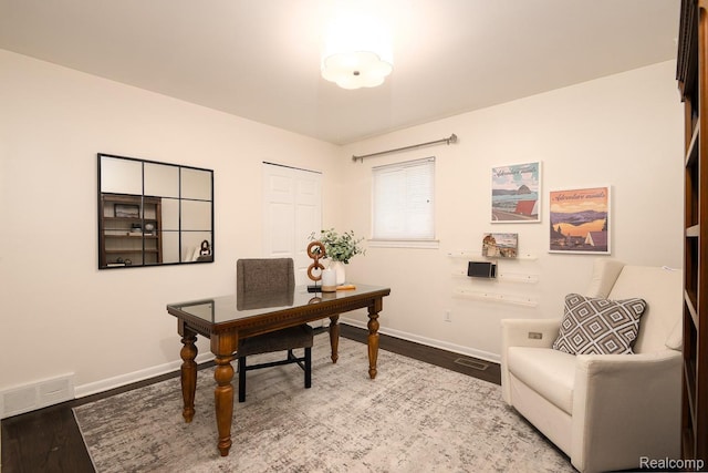 3410 N Main St, Royal Oak, MI 48073 - office with wood finished floors and baseboards