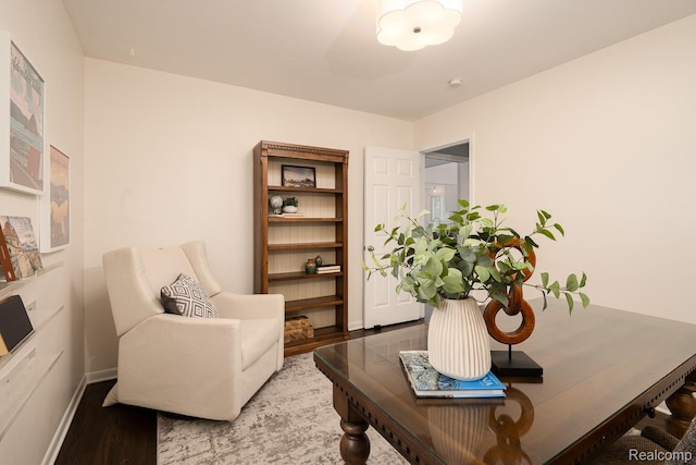 3410 N Main St, Royal Oak, MI 48073 - office area with wood finished floors and baseboards