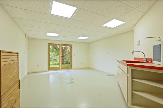 5 Mission Rdg, Frankenmuth, MI 48734 - unfurnished room with concrete floors and a drop ceiling