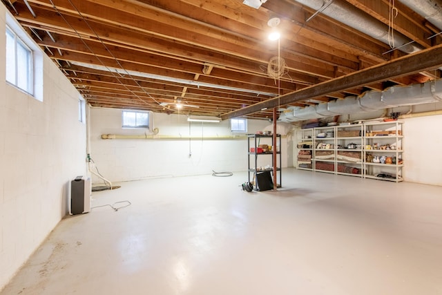 144 Barton N Dr, Ann Arbor, MI 48105 - basement featuring concrete block wall