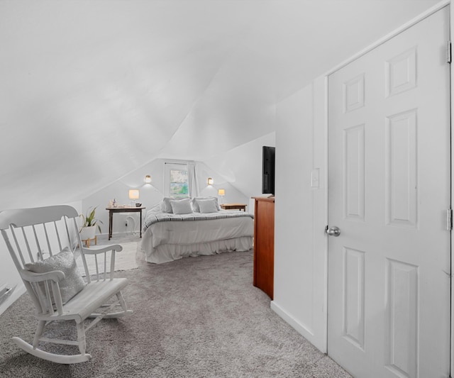 278 E Southern Rd, Coldwater, MI 49036 - carpeted bedroom with vaulted ceiling and baseboards