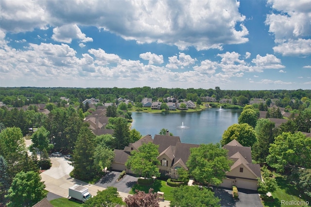 584 Cambridge Way, Bloomfield Hills, MI 48304 - aerial view of residential area with a large body of water