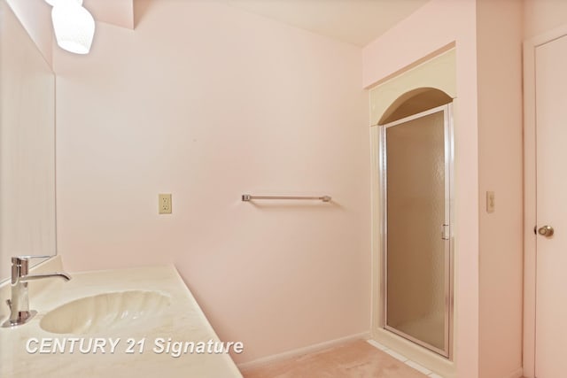 4515 Gratiot Rd, Saginaw, MI 48638 - full bathroom with a stall shower and vanity