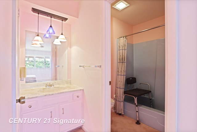 4515 Gratiot Rd, Saginaw, MI 48638 - bathroom with vanity and shower / bath combo