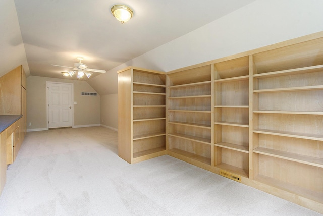 436 Pine Brae St, Ann Arbor, MI 48105 - bonus room featuring light colored carpet, ceiling fan, and vaulted ceiling