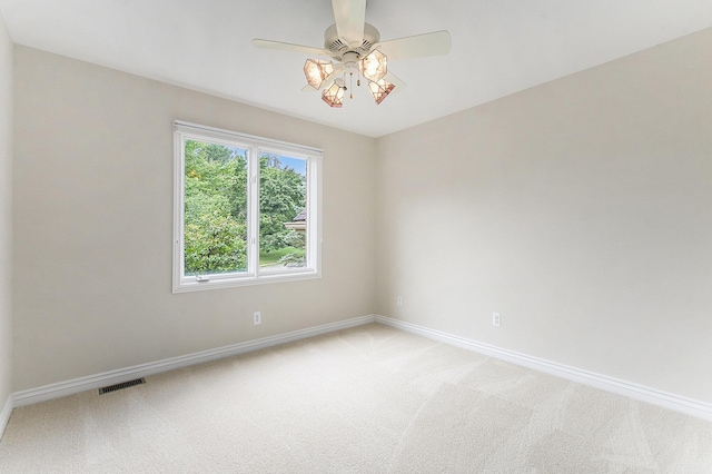 436 Pine Brae St, Ann Arbor, MI 48105 - unfurnished room with a ceiling fan and light carpet