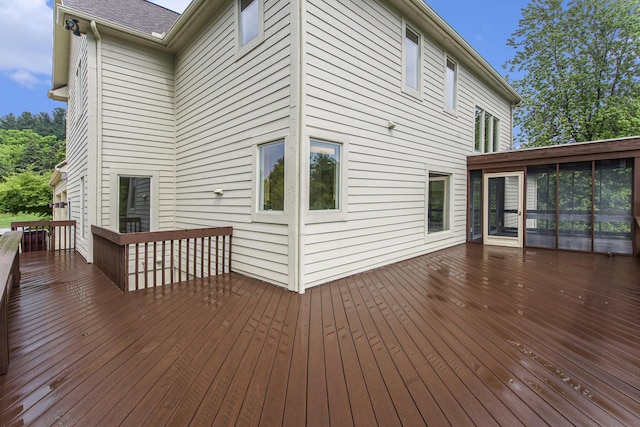 436 Pine Brae St, Ann Arbor, MI 48105 - view of wooden deck