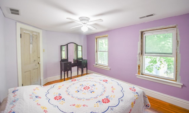 500 W Chicago St, Coldwater, MI 49036 - bedroom featuring wood finished floors and a ceiling fan