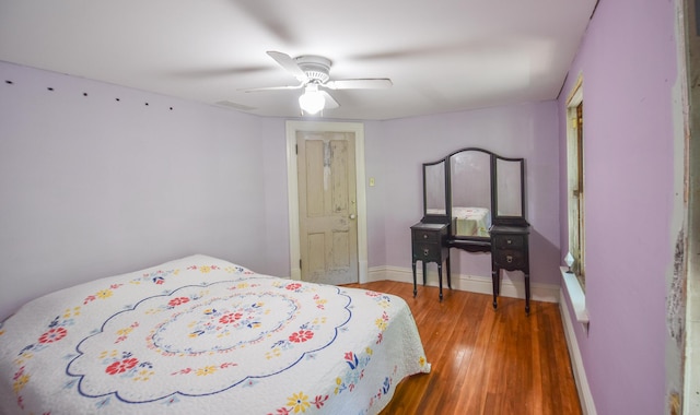 500 W Chicago St, Coldwater, MI 49036 - bedroom featuring wood finished floors and a ceiling fan