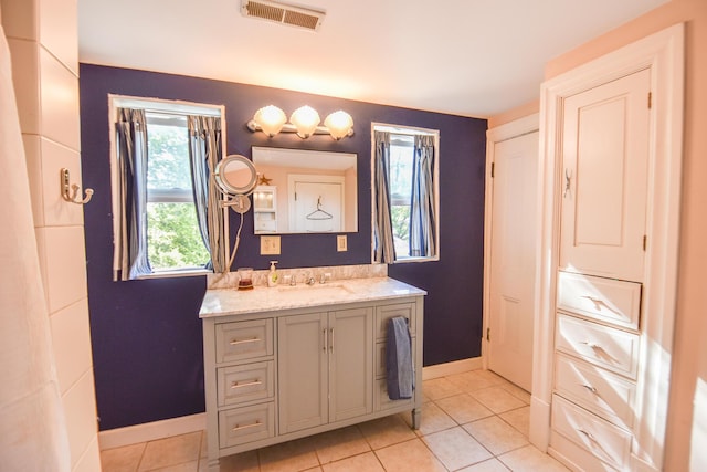 500 W Chicago St, Coldwater, MI 49036 - bathroom featuring vanity and tile patterned flooring