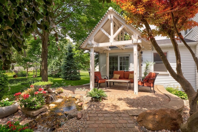 516 Zehnder Dr, Frankenmuth, MI 48734 - view of patio with an outdoor hangout area