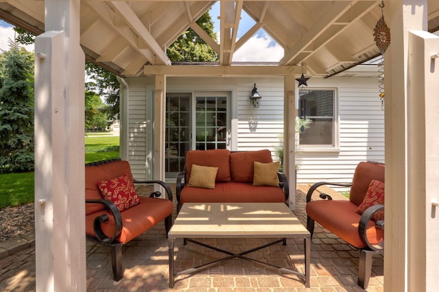 516 Zehnder Dr, Frankenmuth, MI 48734 - view of patio with an outdoor hangout area
