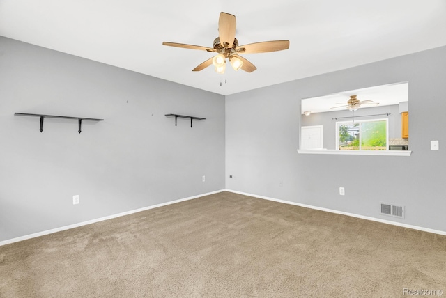 35057 Markey St, Westland, MI 48186 - empty room with a ceiling fan and carpet