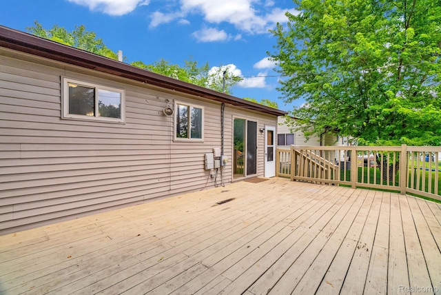 35057 Markey St, Westland, MI 48186 - view of wooden deck