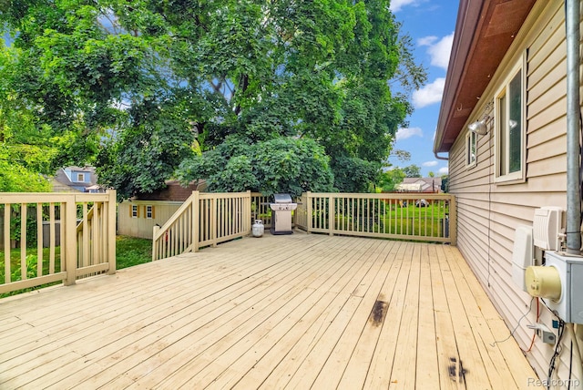 35057 Markey St, Westland, MI 48186 - wooden deck featuring grilling area