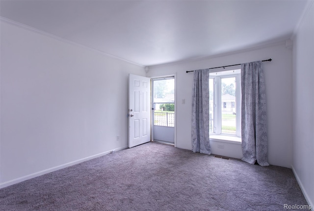 27700 Dartmouth St, Troy, MI 48071 - spare room with crown molding and carpet floors