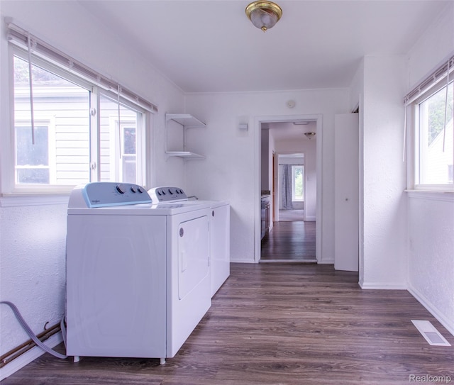 27700 Dartmouth St, Troy, MI 48071 - laundry room with washer and clothes dryer and wood finished floors
