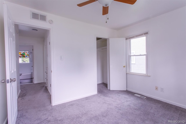 27700 Dartmouth St, Troy, MI 48071 - unfurnished bedroom with carpet flooring, a closet, and a ceiling fan