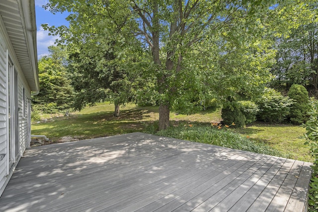 7035 W Filmore Rd, Mears, MI 49436 - wooden terrace with a lawn