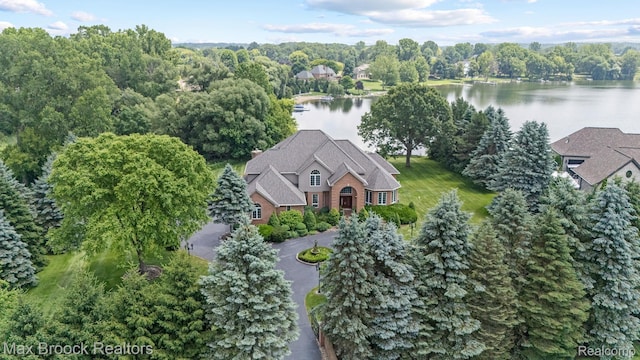519 Hawksmoore Dr, Clarkston, MI 48348 - view from above of property featuring a nearby body of water