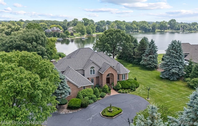 519 Hawksmoore Dr, Clarkston, MI 48348 - aerial view of property and surrounding area with a large body of water