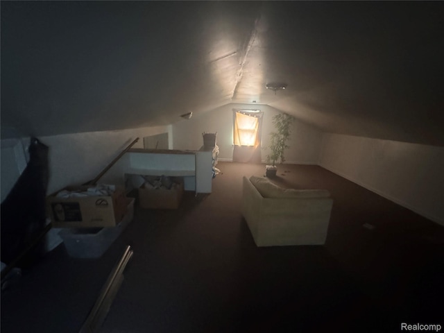 17416 Bentler St, Detroit, MI 48219 - bonus room with vaulted ceiling and carpet flooring