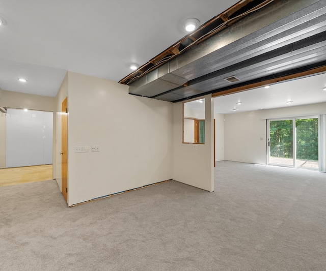 2418 Meadowridge Ct, Ann Arbor, MI 48105 - below grade area with light carpet