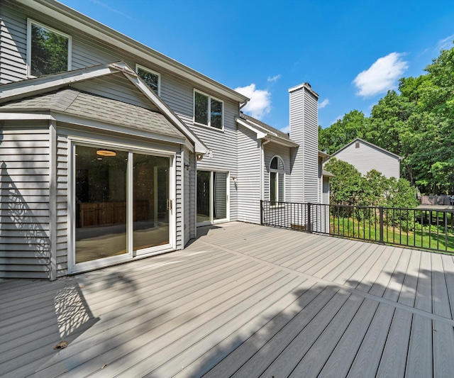 2418 Meadowridge Ct, Ann Arbor, MI 48105 - view of wooden deck