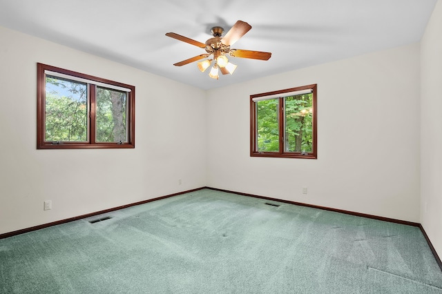1130 W G Ave, Kalamazoo, MI 49009 - spare room with healthy amount of natural light, carpet, and a ceiling fan