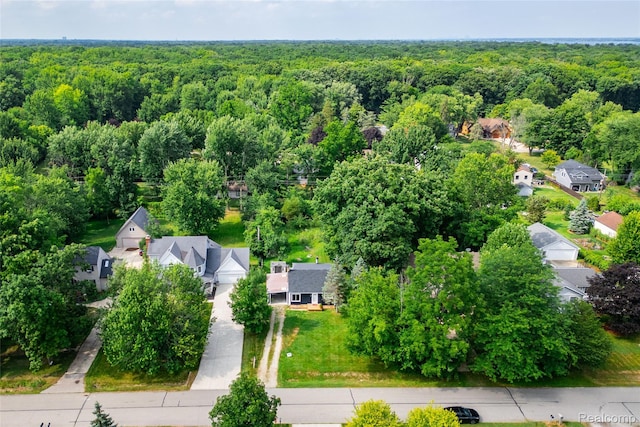 8614 Lake Rd, Grosse Ile, MI 48138 - aerial view of residential area with a forest